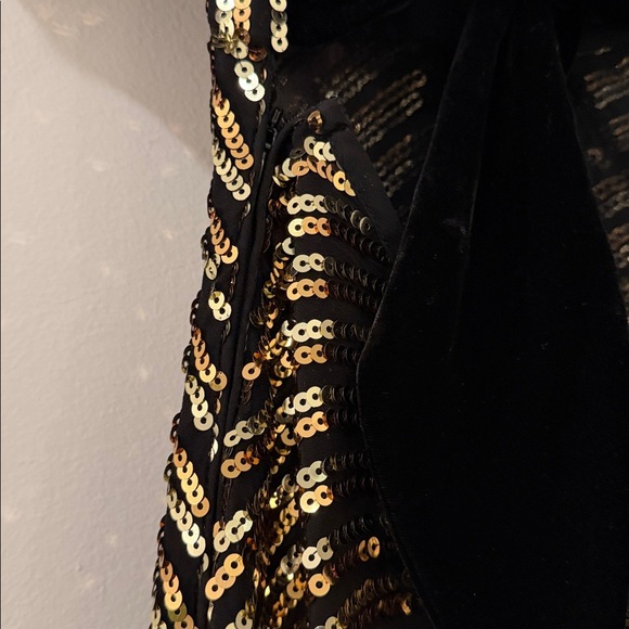 Rixo London gold sequin midi dress Medium - Picture 7 of 8